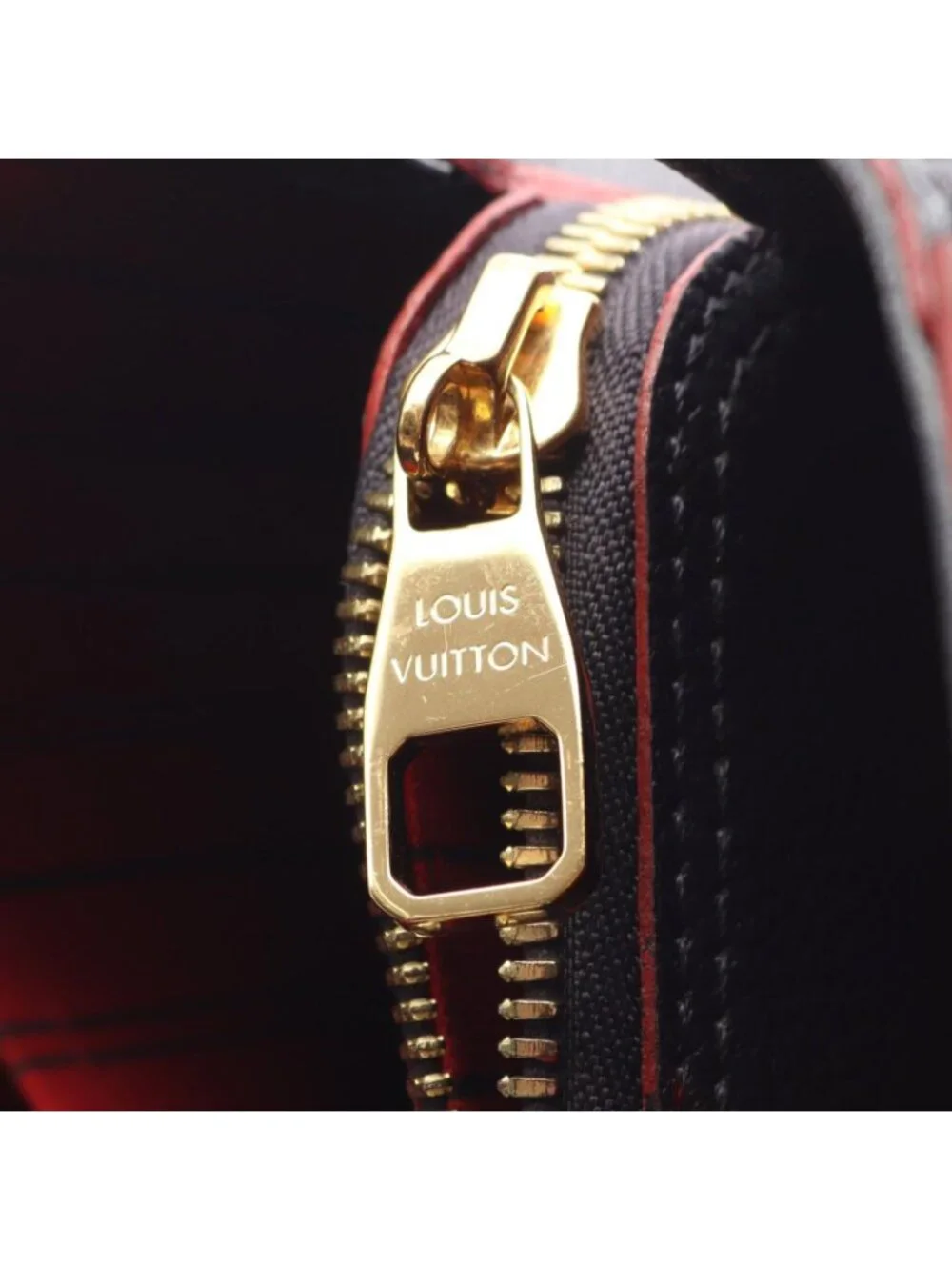 Louis Vuitton Handbag Montaigne MM 2-Way Marine Rouge Leather